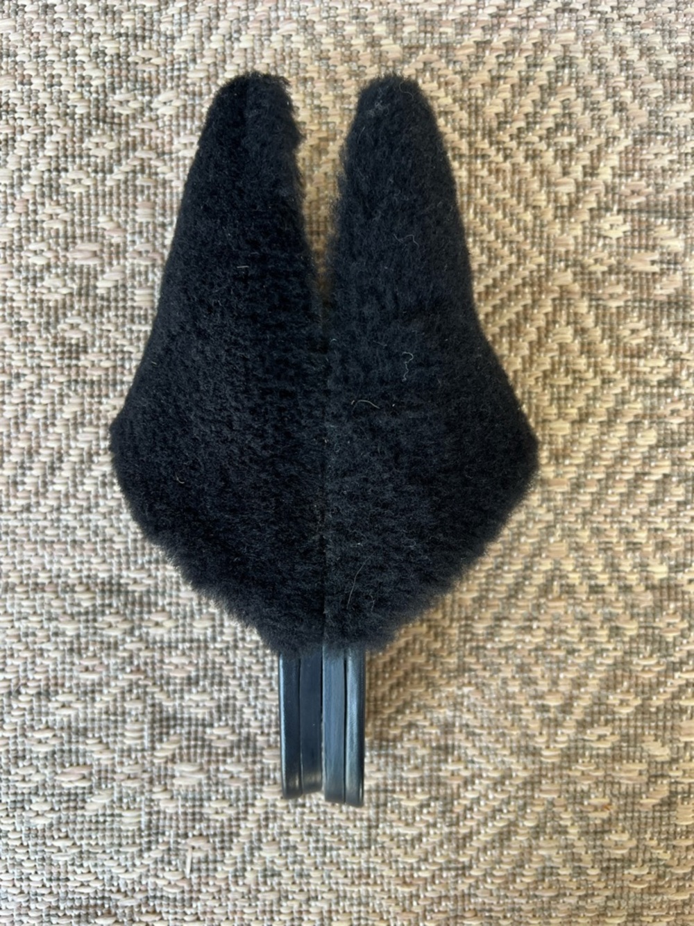 Jenni Kayne Shearling Black‎ Slip On Mules Fuzzy Womens EU 38 US 7.5 8 - Picture 8 of 10